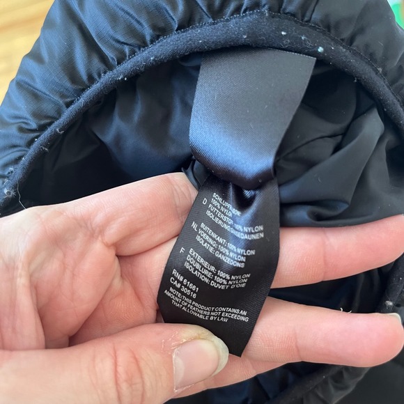 The North Face Black Hooded Puffer Jacket Kids Size L Boys - Picture 6 of 7